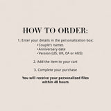 50th Wedding Anniversary Decorations Back in 1976 Table Cards