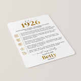 100th Birthday Table Decor Custom Back in 1926 Facts Printable