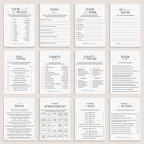 Book Club Games Bundle Printable | 12 Book Party Games by LittleSizzle