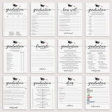Graduation Party Games Bundle Instant Download by LittleSizzle