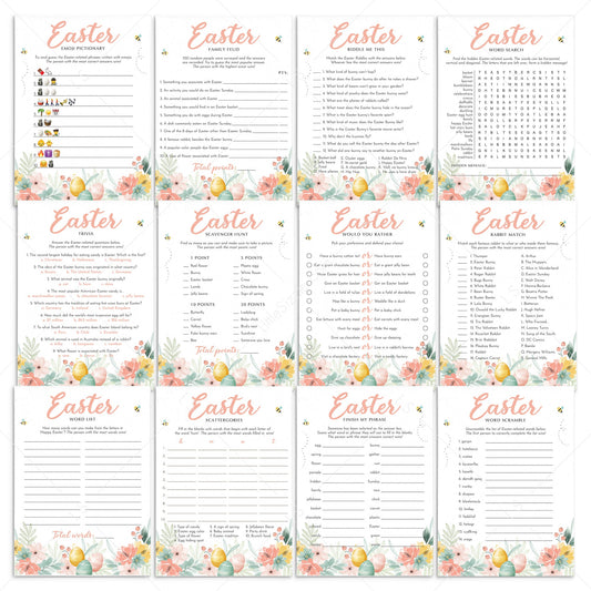 12 Easter Games and Activities Printable by LittleSizzle