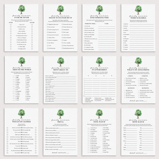 Fun Family Reunion Games and Activities for Teens and Adults by LittleSizzle