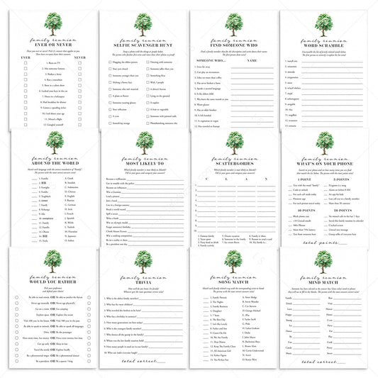 Fun Family Reunion Games and Activities for Teens and Adults by LittleSizzle