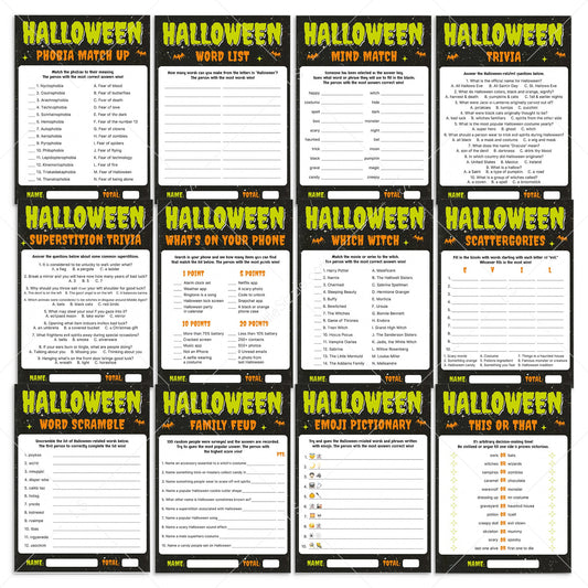 Last-Minute Halloween Party Games Instant Download by LittleSizzle