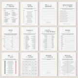 12 Anniversary Games Printable Wedding Anniversary Party Games Bundle by LittleSizzle