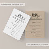 1926 The Price Is Right Game with Answers Printable