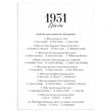 1931 Trivia Quiz with Answer Key Instant Download by LittleSizzle