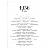 1936 Trivia Quiz with Answer Key Instant Download by LittleSizzle