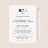 1936 Trivia Quiz with Answer Key Instant Download by LittleSizzle