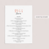 1944 Trivia Questions and Answers Printable
