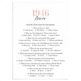 1946 Trivia Questions and Answers Printable by LittleSizzle