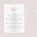 1946 Trivia Questions and Answers Printable