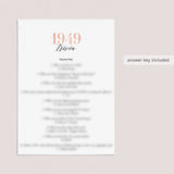 1949 Trivia Questions and Answers Printable
