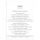 1949 Quiz and Answers Printable by LittleSizzle