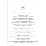 1953 Quiz and Answers Printable by LittleSizzle