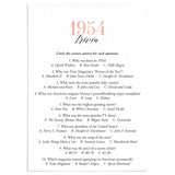 1954 Trivia Questions and Answers Printable by LittleSizzle