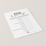 1956 The Price Is Right Game with Answers Printable