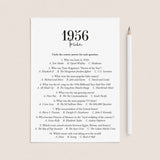 1956 Trivia Quiz with Answer Key Instant Download by LittleSizzle