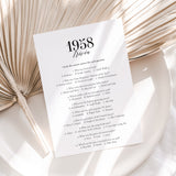 1958 Fun Facts Quiz with Answers Printable
