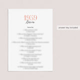 66th Birthday Games For Her Born in 1959