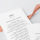 1963 Quiz and Answers Printable