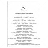 1973 Quiz and Answers Printable by LittleSizzle