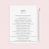 1973 Quiz and Answers Printable by LittleSizzle