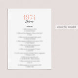 51st Birthday Games For Her Born in 1974