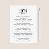 1974 Trivia Quiz with Answer Key Instant Download by LittleSizzle