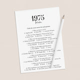 50th Birthday Games For Him Born in 1975