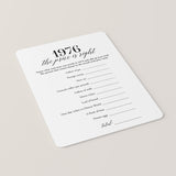 1976 The Price Is Right Game with Answers Printable