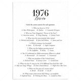 1976 Trivia Quiz with Answer Key Instant Download by LittleSizzle