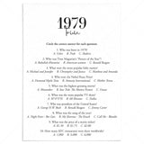 1979 Trivia Quiz with Answer Key Instant Download by LittleSizzle