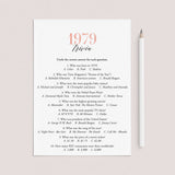 1979 Trivia Questions and Answers Printable by LittleSizzle