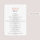 1989 Trivia Questions and Answers Printable
