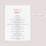 1994 Trivia Questions and Answers Printable