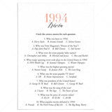 1994 Trivia Questions and Answers Printable by LittleSizzle