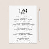 1994 Trivia Quiz with Answer Key Instant Download by LittleSizzle