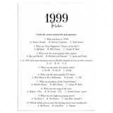 1999 Trivia Quiz with Answers Digital Download by LittleSizzle