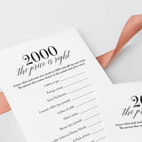 25th Class Reunion Games Printable Class of 2000 High School Reunion