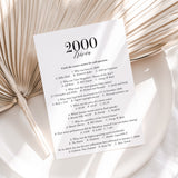 25th Class Reunion Games Printable Class of 2000 High School Reunion