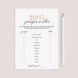Born In 2003 22nd Birthday Party Games Bundle For Her