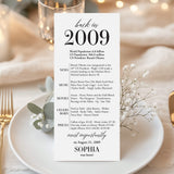 18th Birthday Party Decorations Born in 2009 Table Card