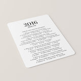 2016 Trivia Quiz with Answer Key Instant Download