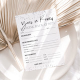 Year in Review Cards Printable