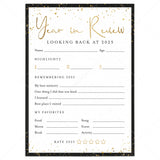 2025 Year In Review for Kids and Adults Printable by LittleSizzle