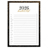 2026 New Year's Bucket List Card Printable by LittleSizzle