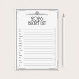 Printable New Year Bucket List 2026 by LittleSizzle