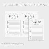 New Year Bucket List Printable