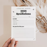 2026 New Year Resolutions Goal Setting List Printable